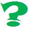 green question mark