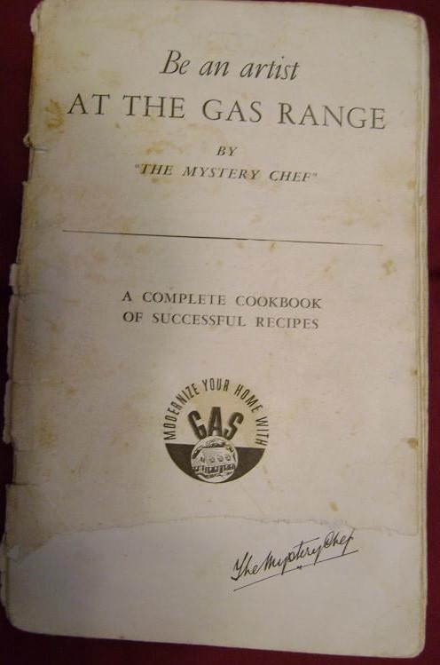 Title page: Be an Artist at the Gas Range by the Mystery Chef