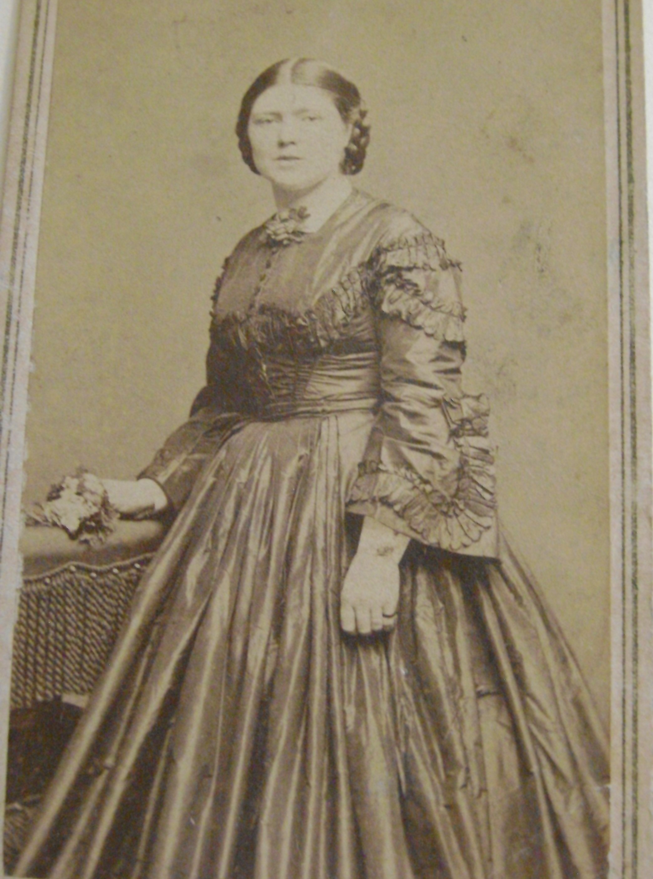woman in 19th c. dress