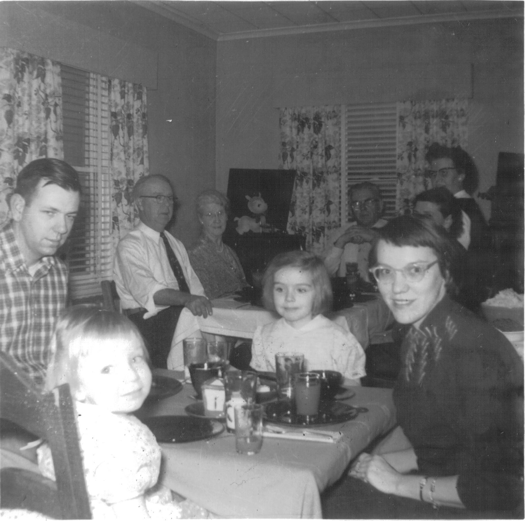 family around table