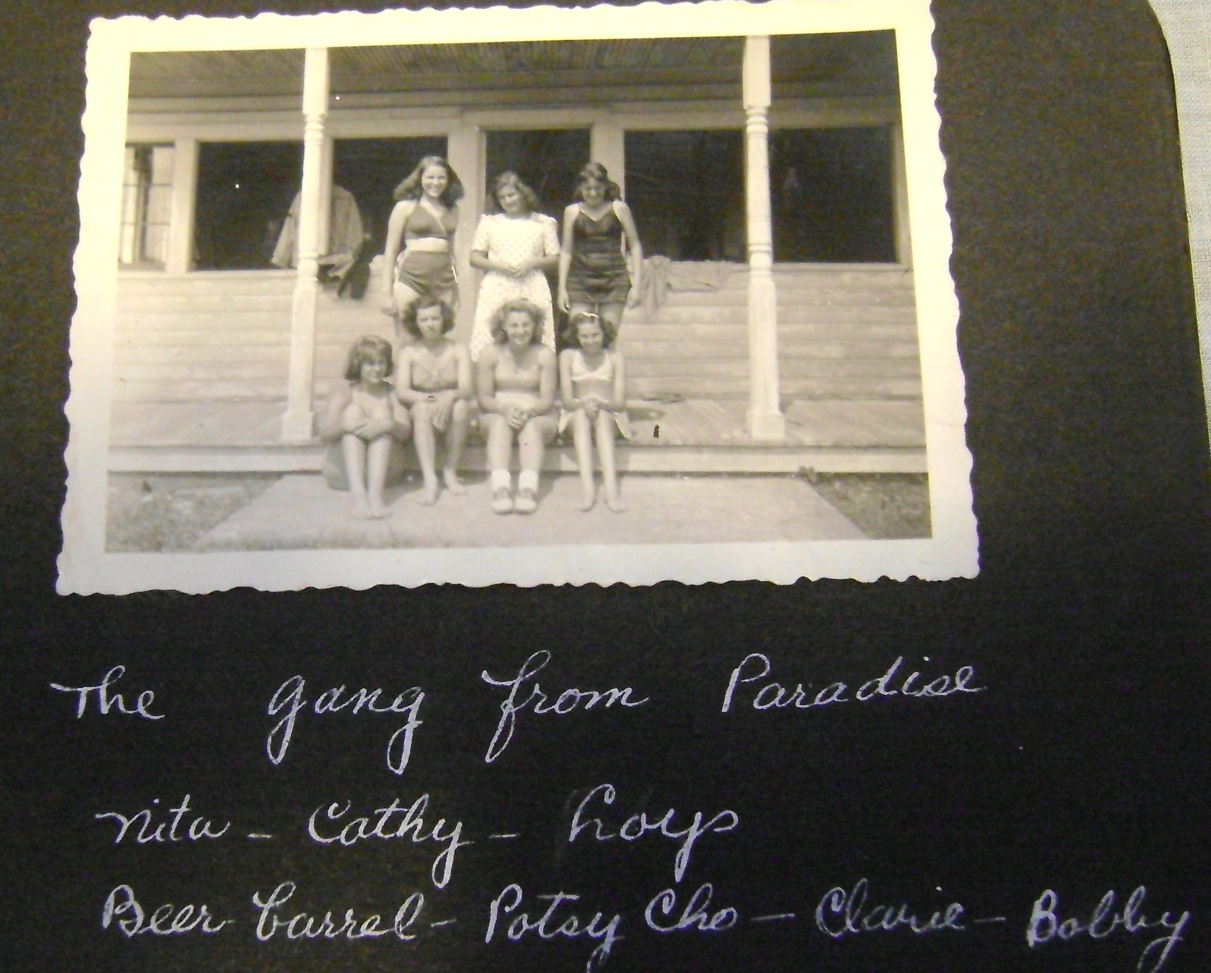 group of Girl Scouts at camp