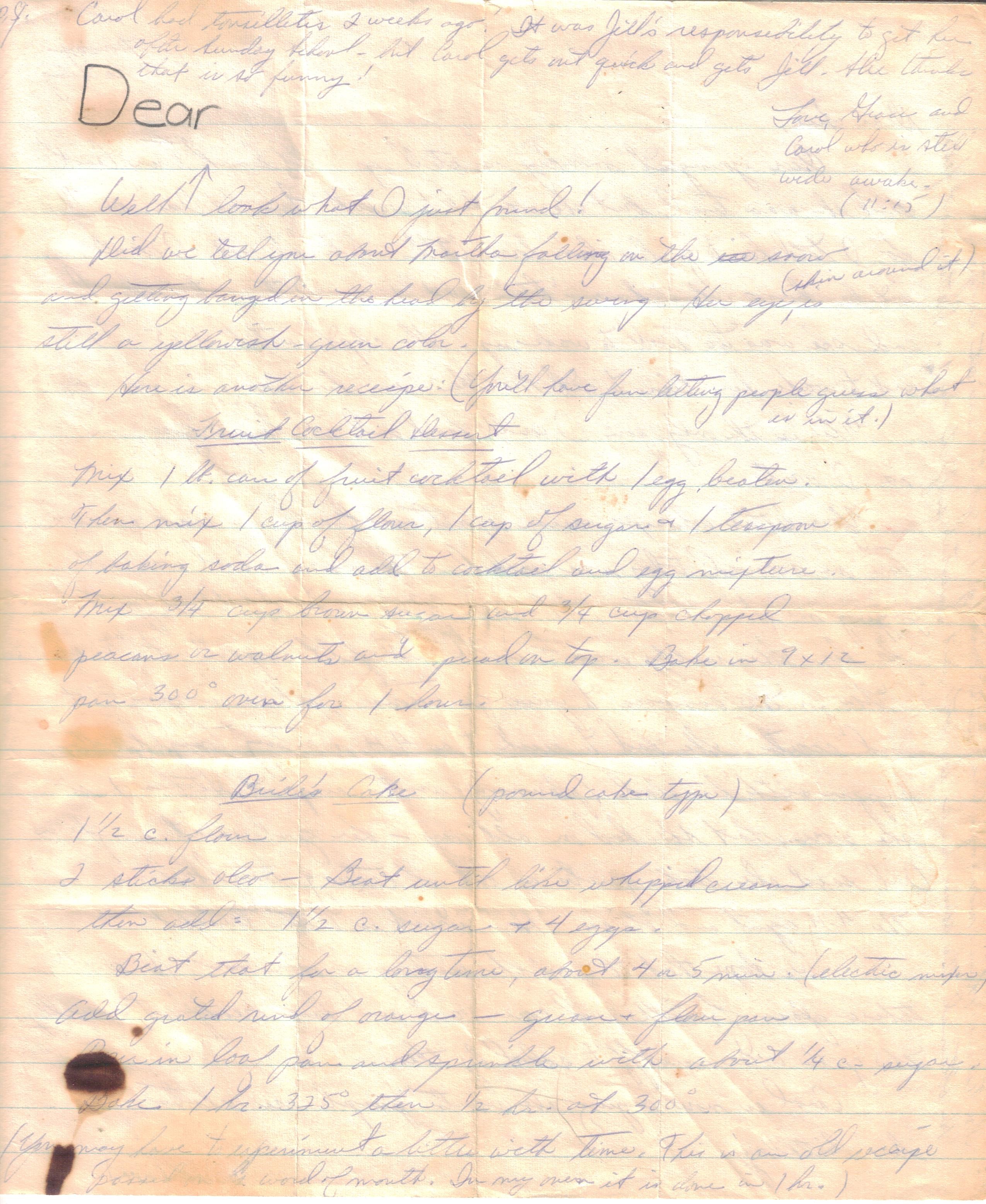Grace's letter, page 2